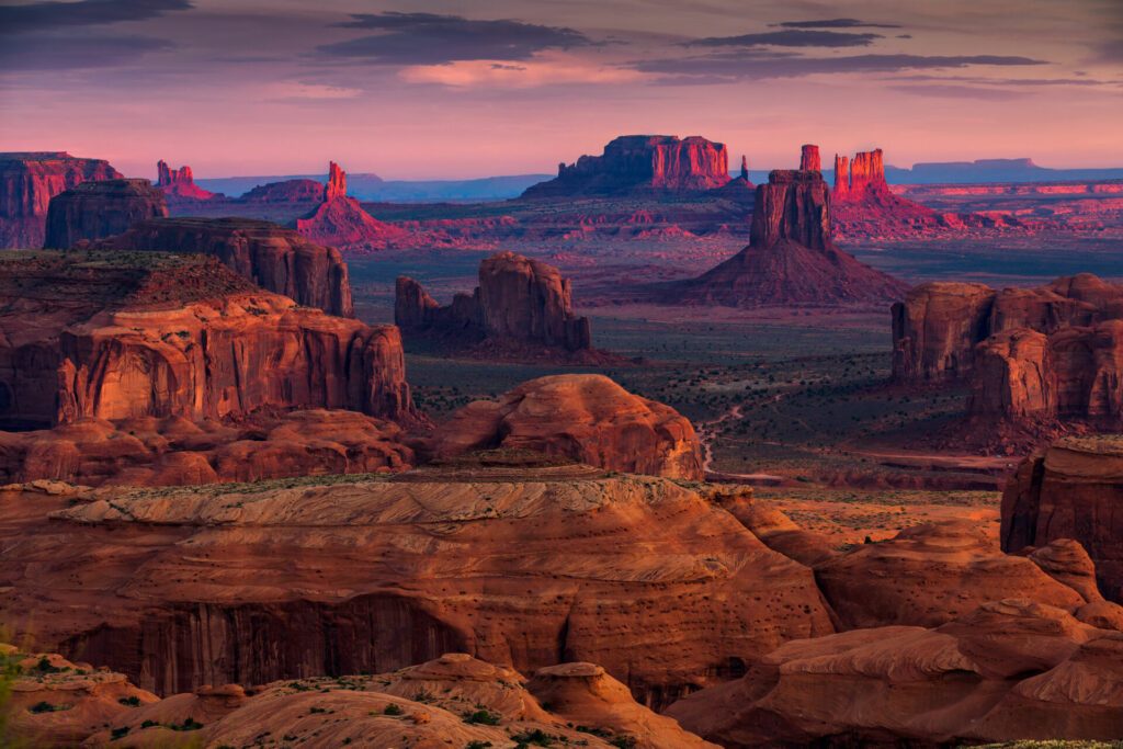 Hunts Mesa navajo tribal majesty place near Monument Valley, Arizona, USA