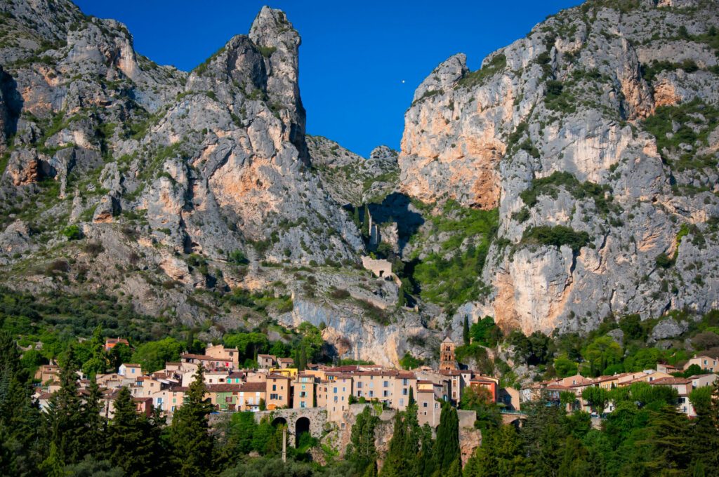 Moustiers Sainte Marie village in Provence