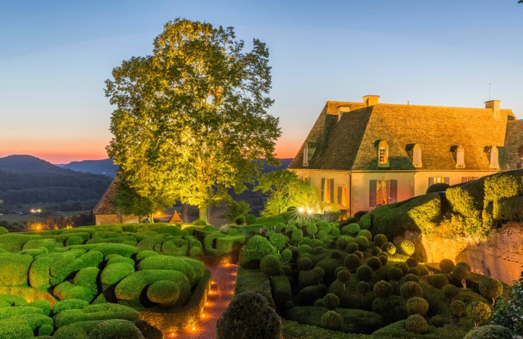Beautiful gardens at Chateau de Marqueyssac