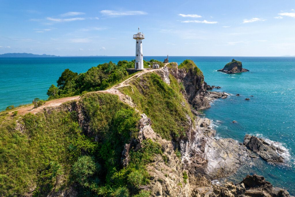 Vue du phare de Koh Lanta, Parc national de Mu Ko Lanta, Thaïlande
