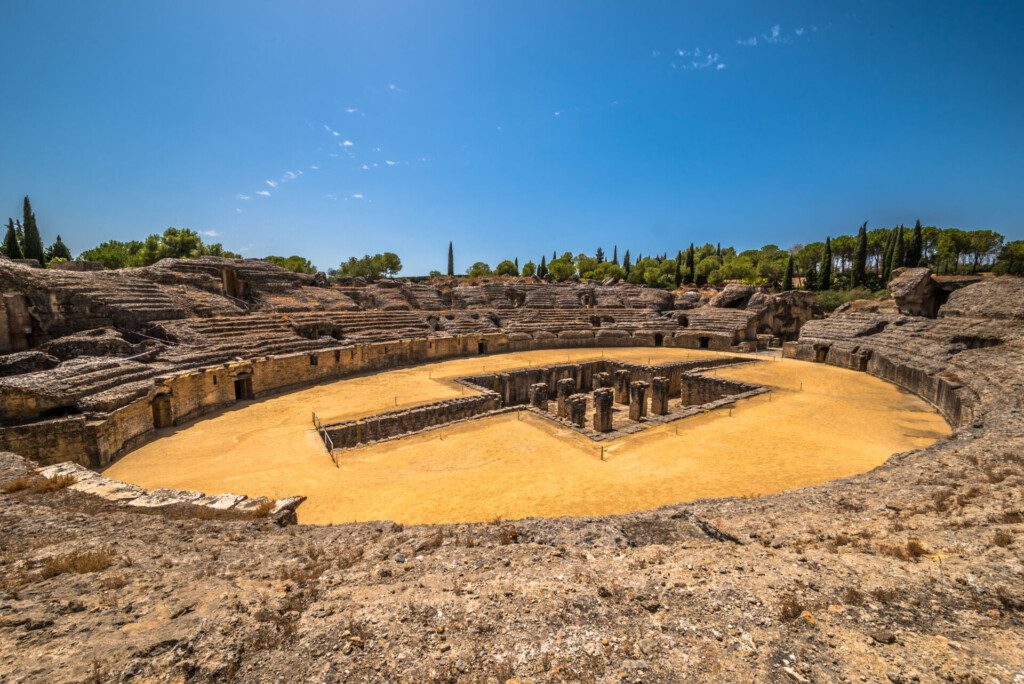 L’amphithéâtre romain d'Itálica proche de Séville