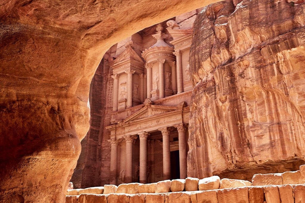 Le célèbre Trésor (Al-Khazneh) à Pétra, l'incontournable de la Jordanie