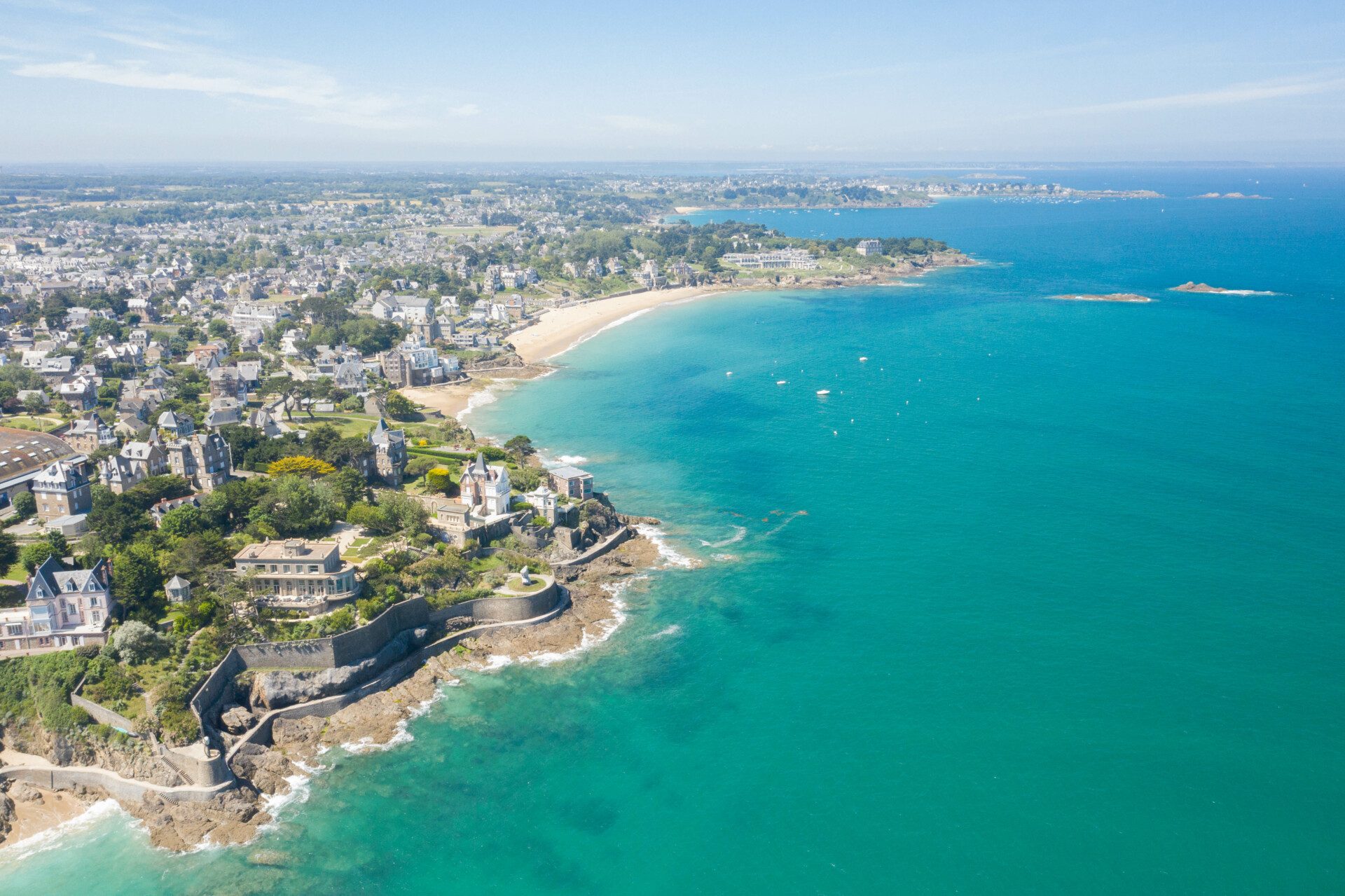 Le littoral autour de Dinard en Bretagne