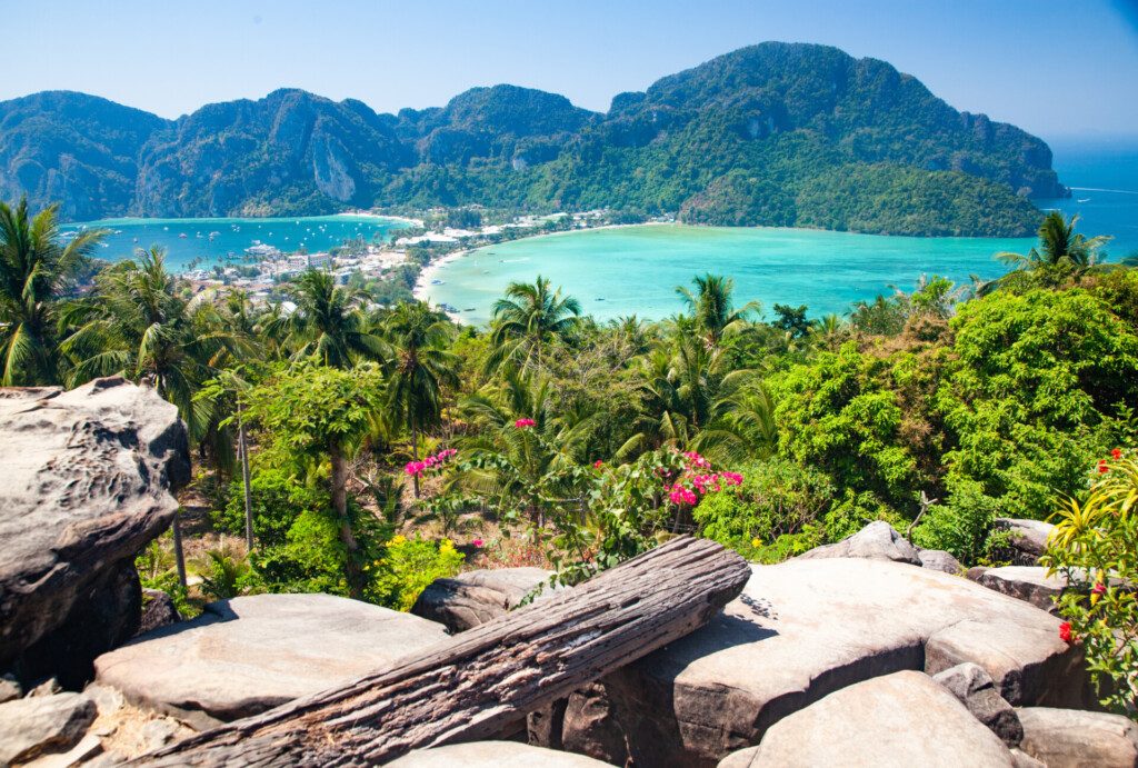 Panorama sur un beau paysage de Koh Phi Phi Don - Thailande