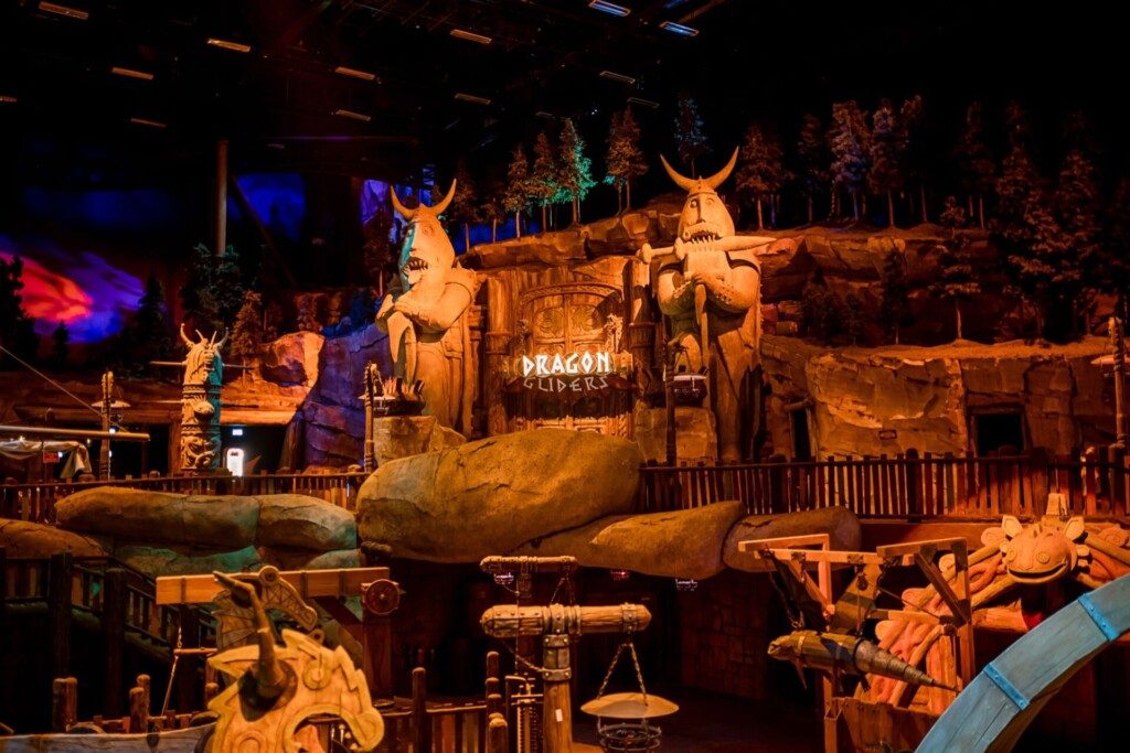 Parc attractions Dubai - Montiongate Dreamworks Pavillion zone Dragons