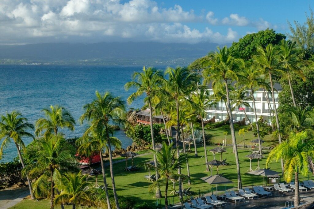 Vue d'une chambre d'hôtel au Gosier, Guadeloupe, France