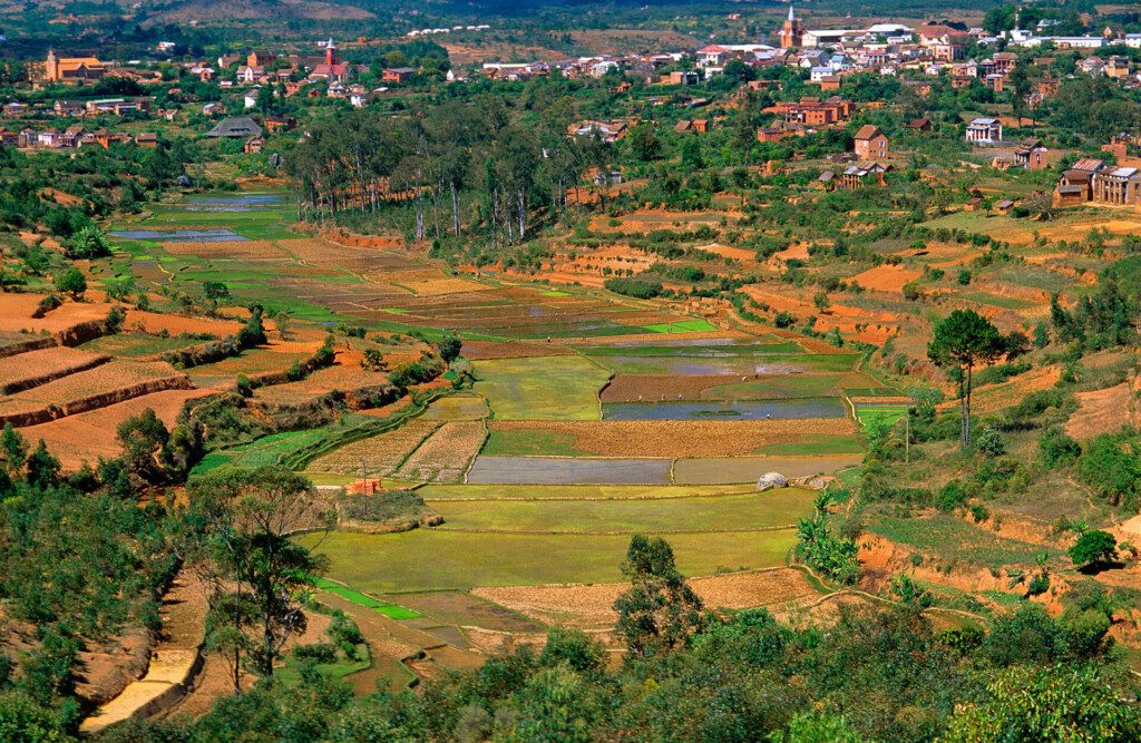 Ambositra en direction du sud de Madagascar
