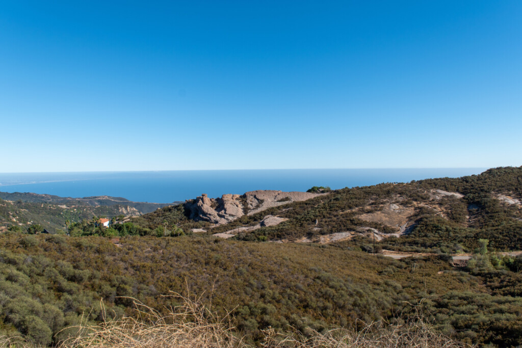 Belle vue du parc Topanga State Park autour de Los Angeles en Californie