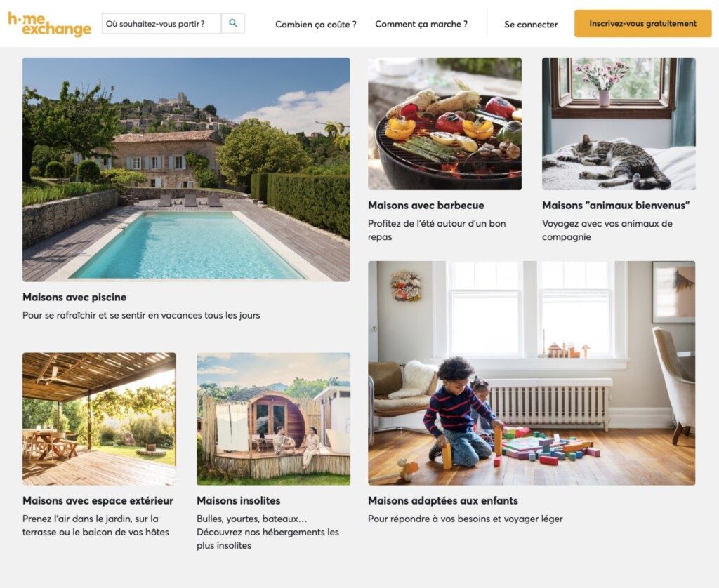 HomeExchange meilleur site echange de maison