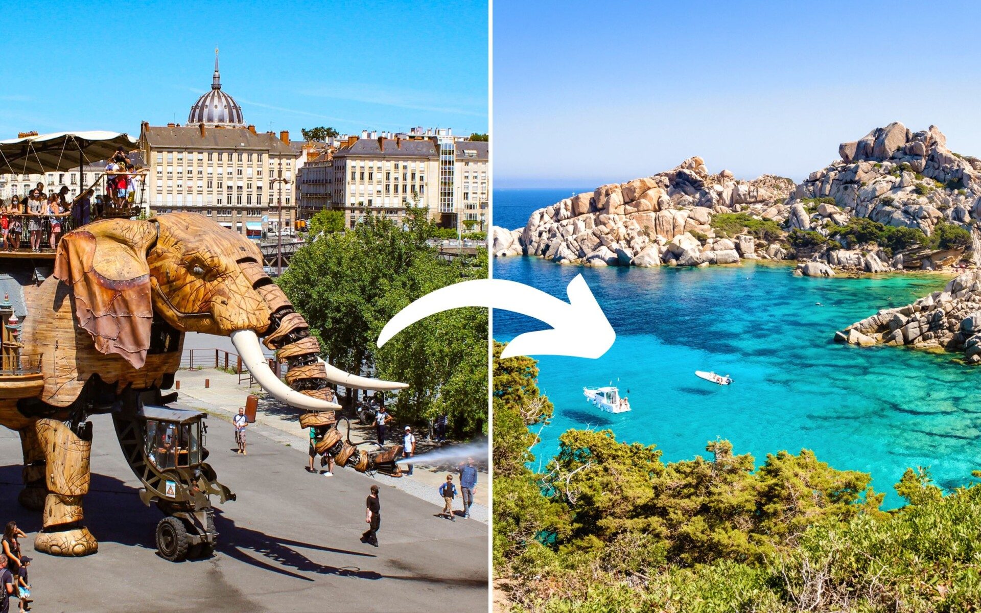 Vol pas cher vers Méditerranée depuis Nantes