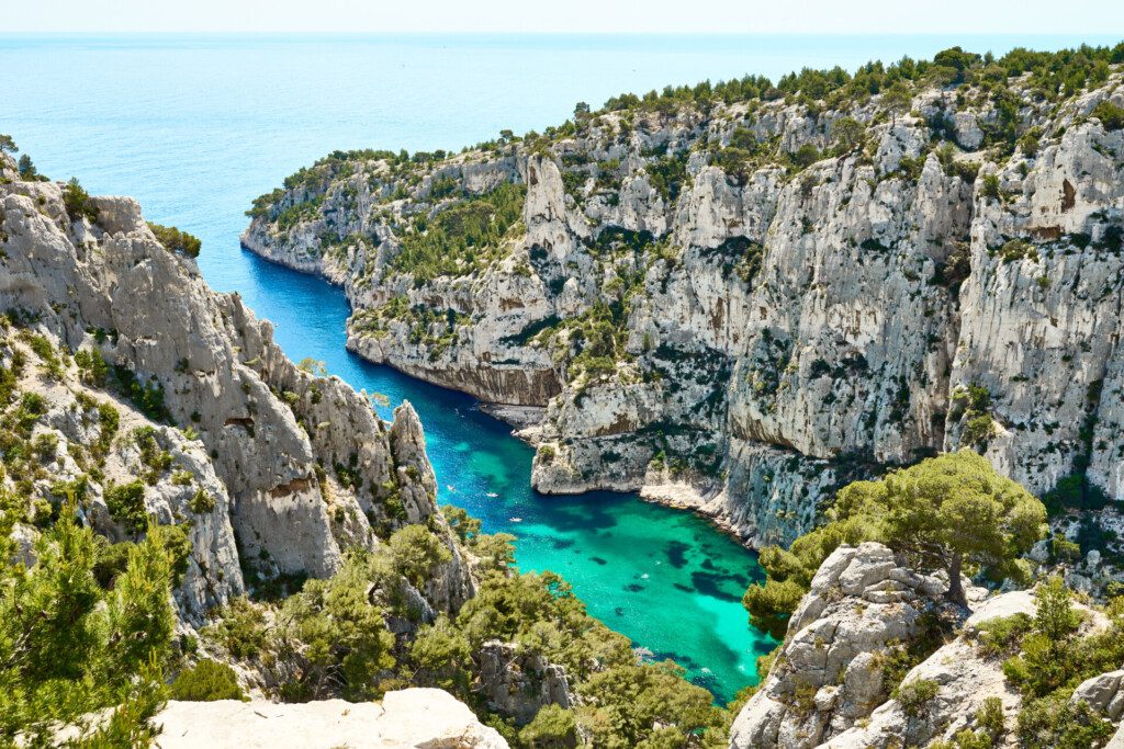 Le Parc National des Calanques situé à 1h de Aix-en-Provence
