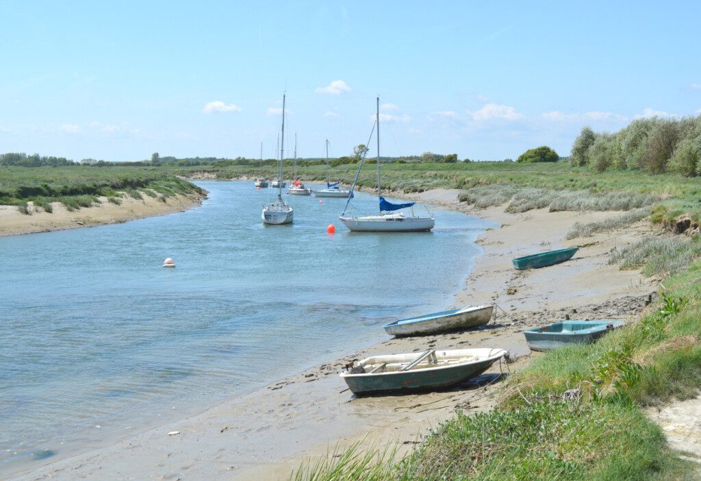 Le petit port de la Madelon , dans la baie d'Authie