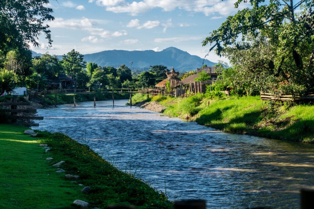 Montagnes au nord de Pai en Thailande