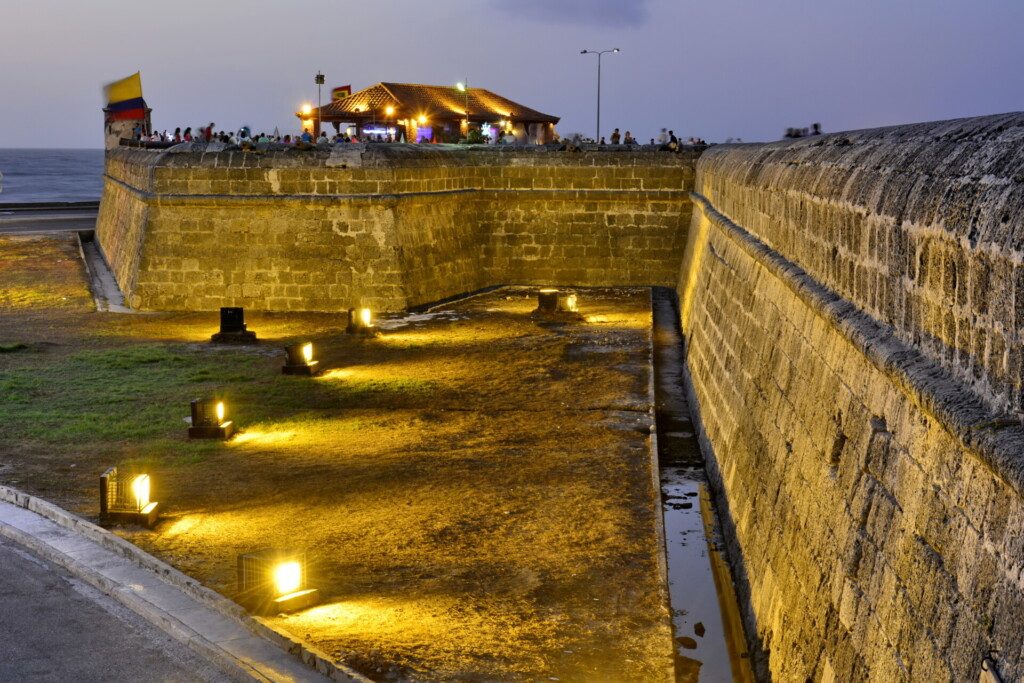 Muraille de la ville coloniale de Carthagène des Indes