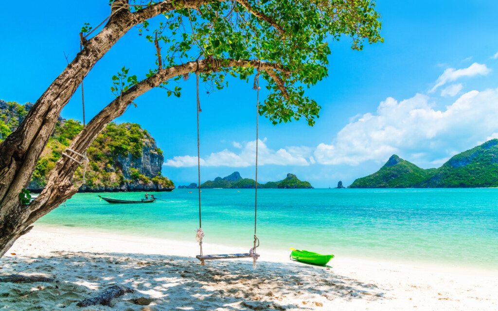 Paysage d'une plage de Koh Samui