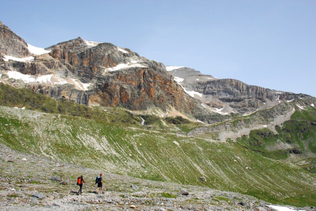 Randonneurs dans le parc de la Vanoise
