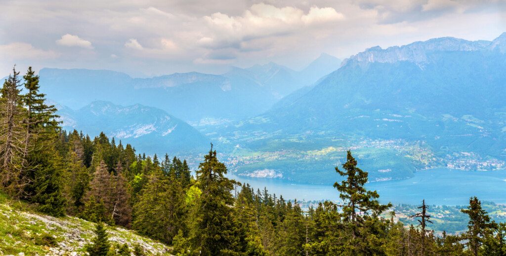 Vue du lac d'Annecy depuis le Semnoz