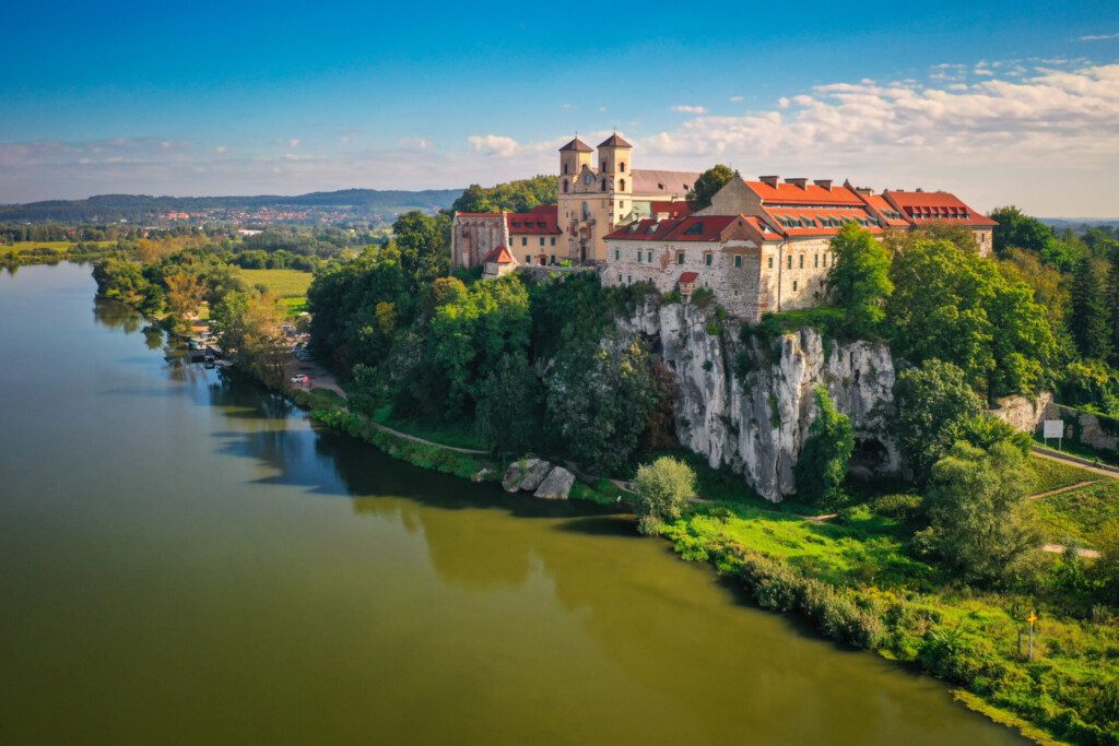 Abbaye bénédictine de Tyniec au bord de la Vistule, près de Cracovie