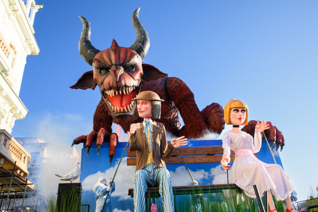 Le carnaval de Viareggio en février