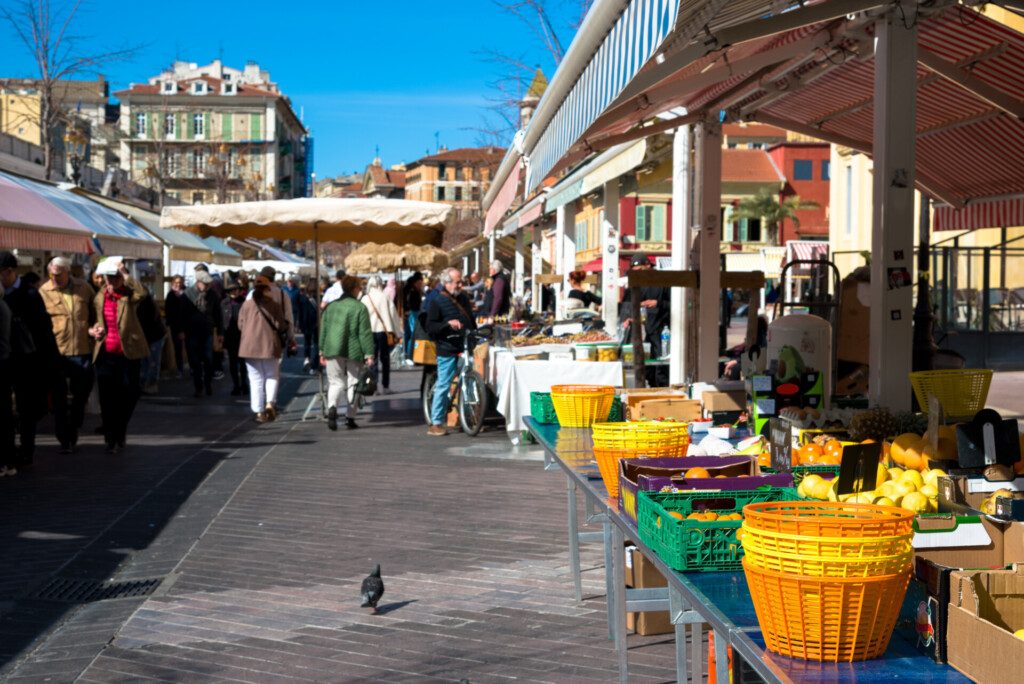 Marché à Nice en hiver