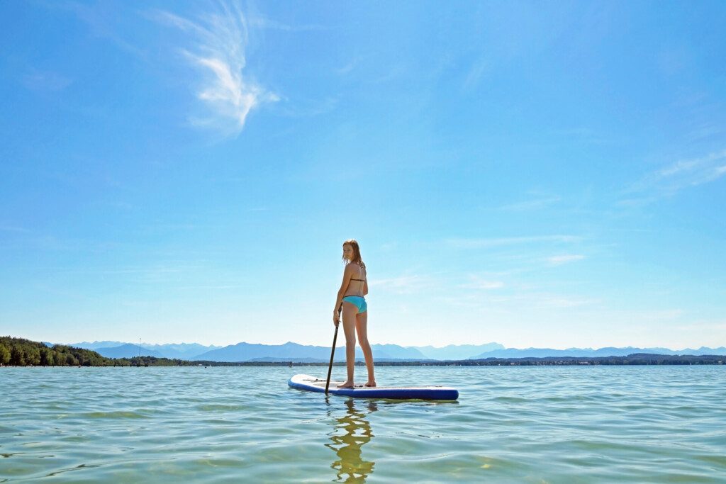 Paddle sur le Lac de Starnberg (dans les environs de Munich)