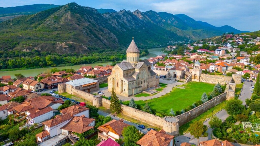 La Cathédrale Svetitskhoveli à Mtskheta, Géorgie