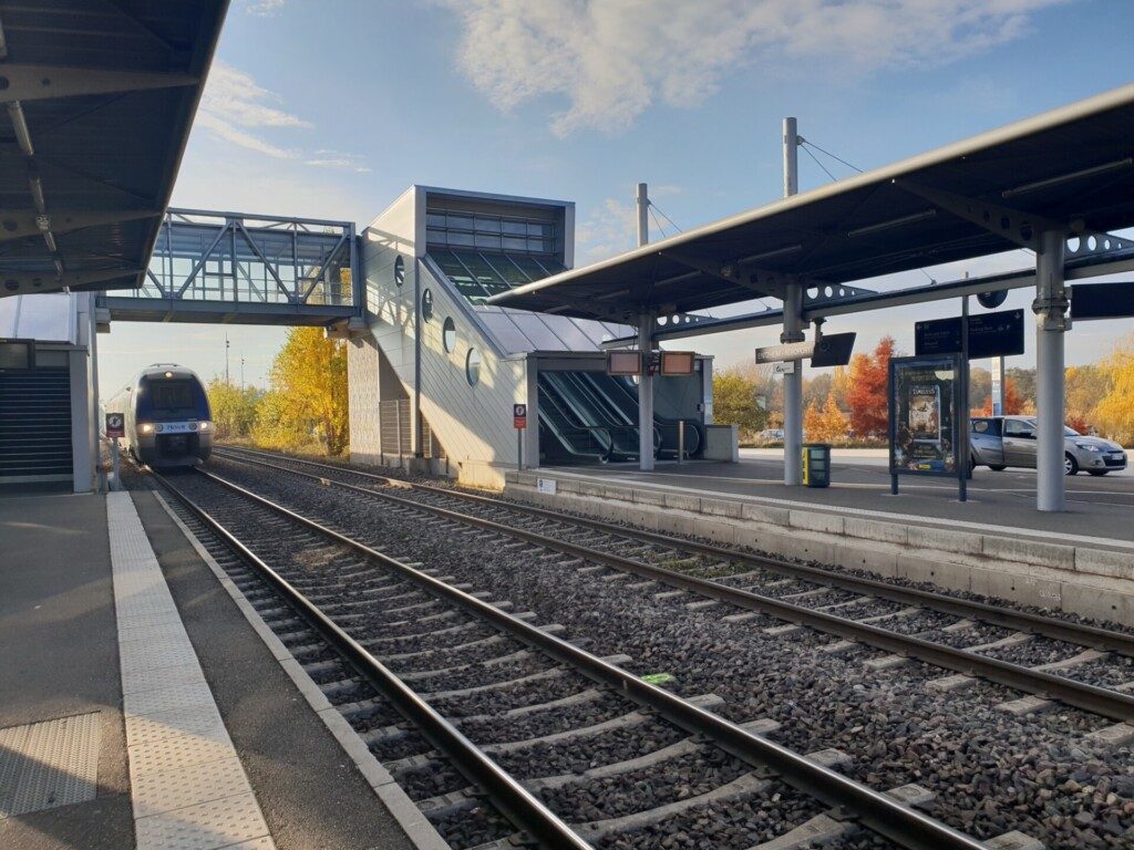 La gare de l'Aéroport de Strasbourg Entzheim