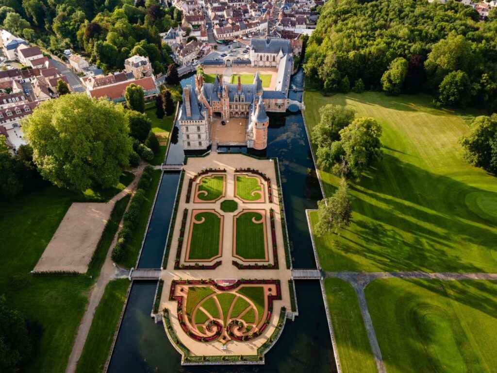 Vue sur le Château de Maintenon près de Chartres