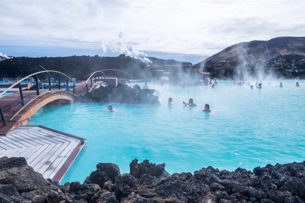 Blue Lagoon près de Reykjavik en Islande