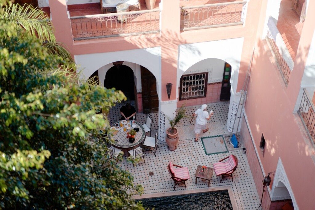 Riad à Marrakech et sa cour intérieure