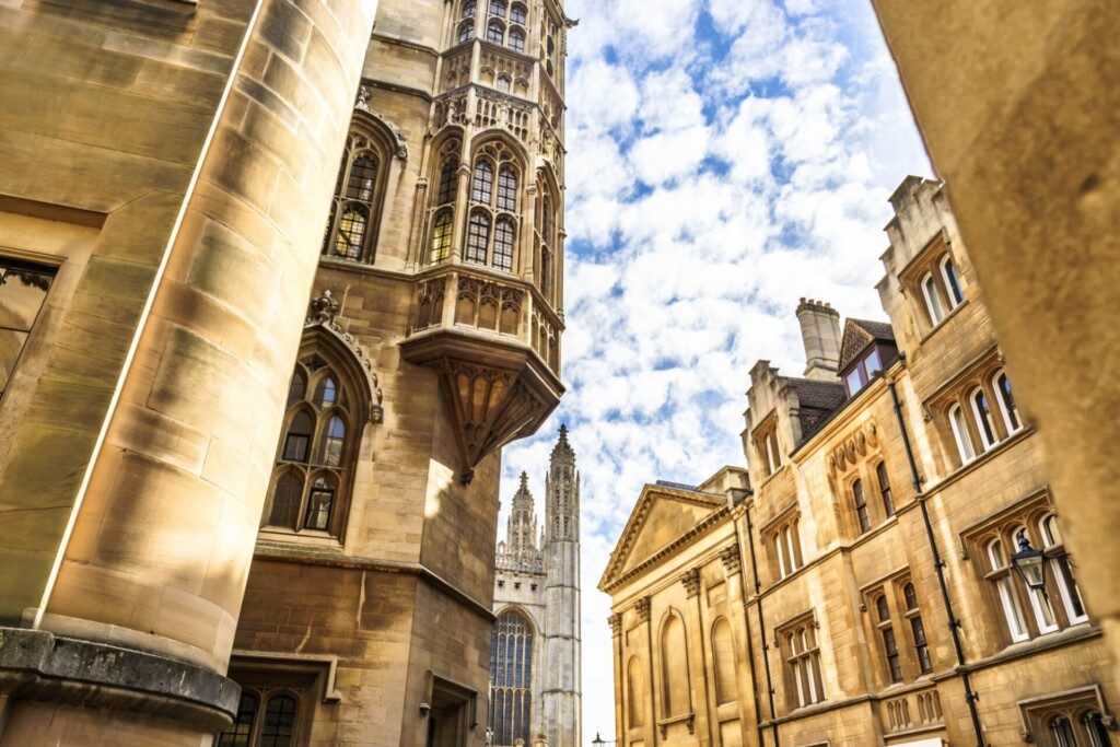 Rue Trinity Lane, vieille ville de Cambridge
