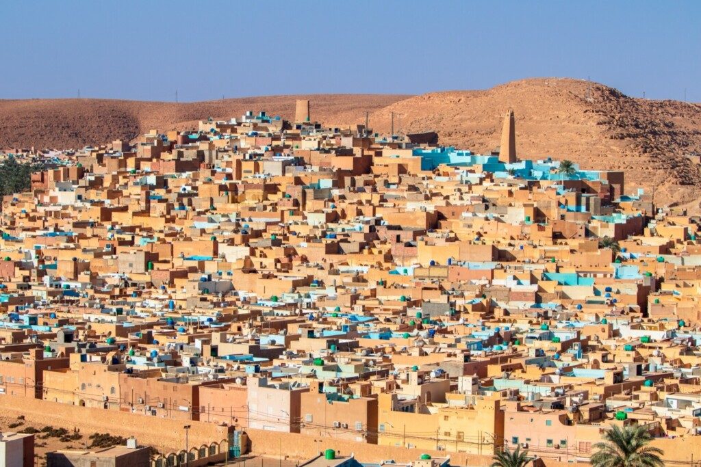 Ville de Ghardaïa dans la vallée du Mzab en Algérie
