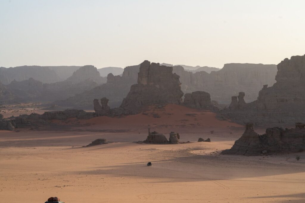Désert dans le Parc culturel du Tassili n’azjjer au sud de l'Algérie