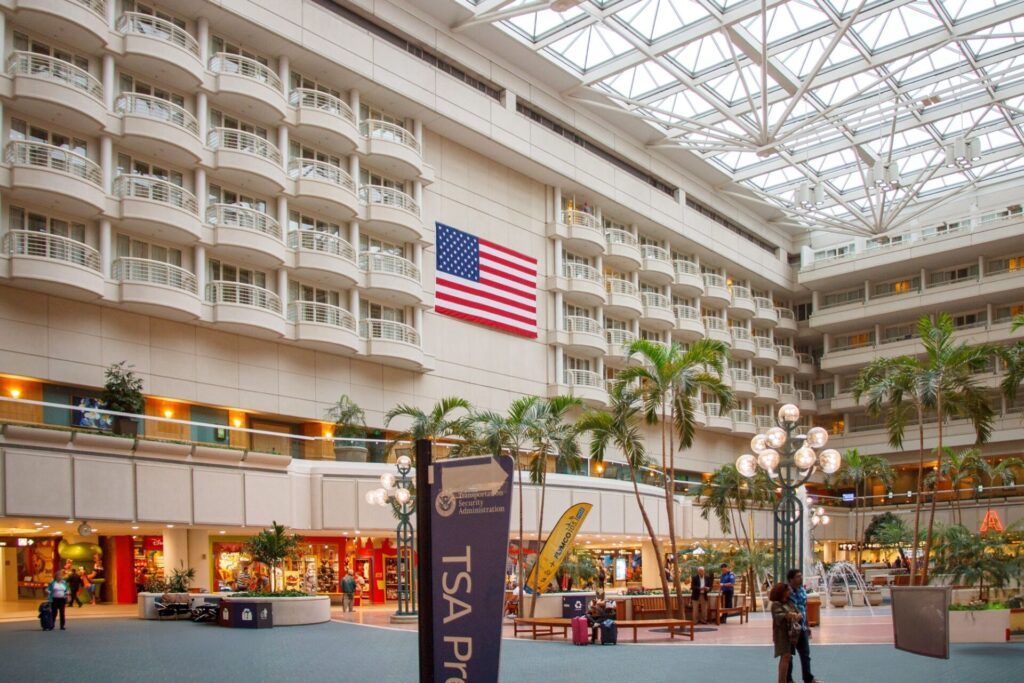 L'aéroport international d'Orlando en Floride