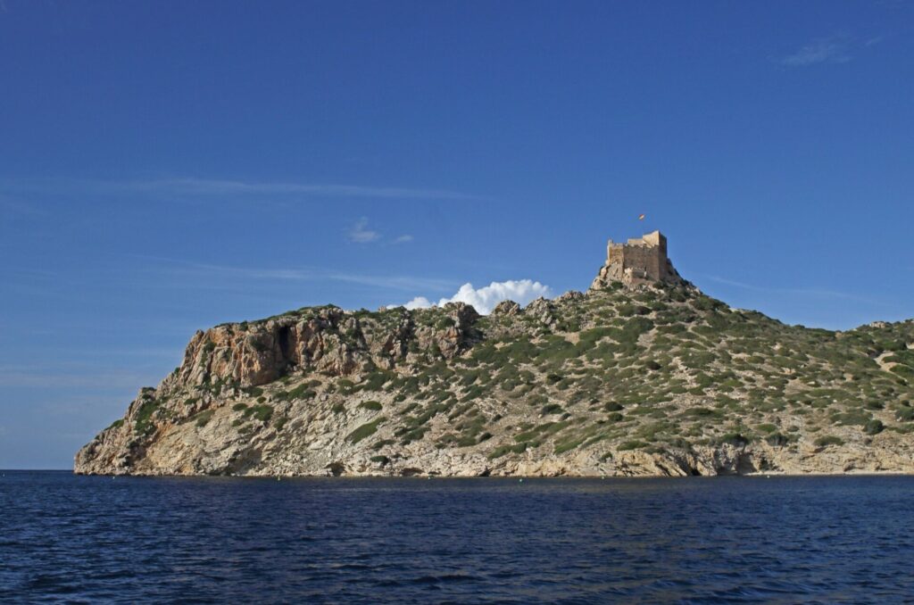vue sur le château de Cabrera Parc national maritime-terrestre de l'archipel de Cabrera, Majorque