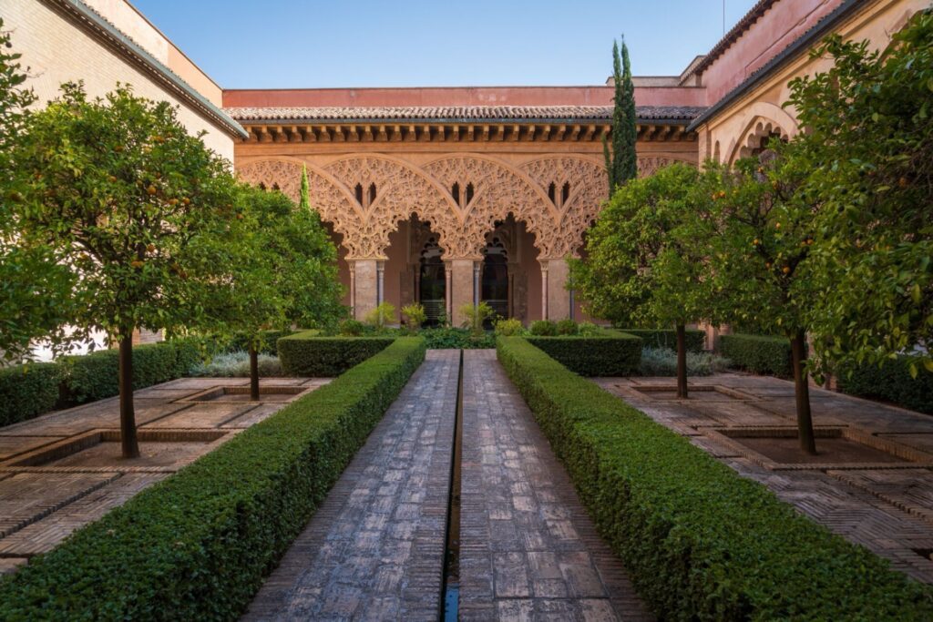 Cours intérieure du palais de l’Aljafería