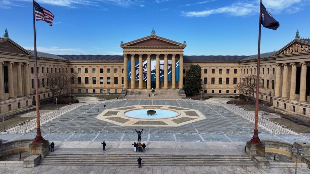 Le Philadelphia Museum Of Art avec la statue de Rocky Balboa