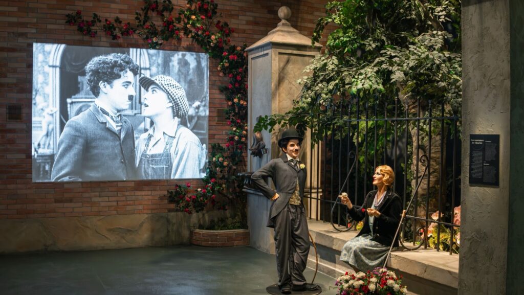 Scène reconstituée au Chaplin's World près de Lausanne