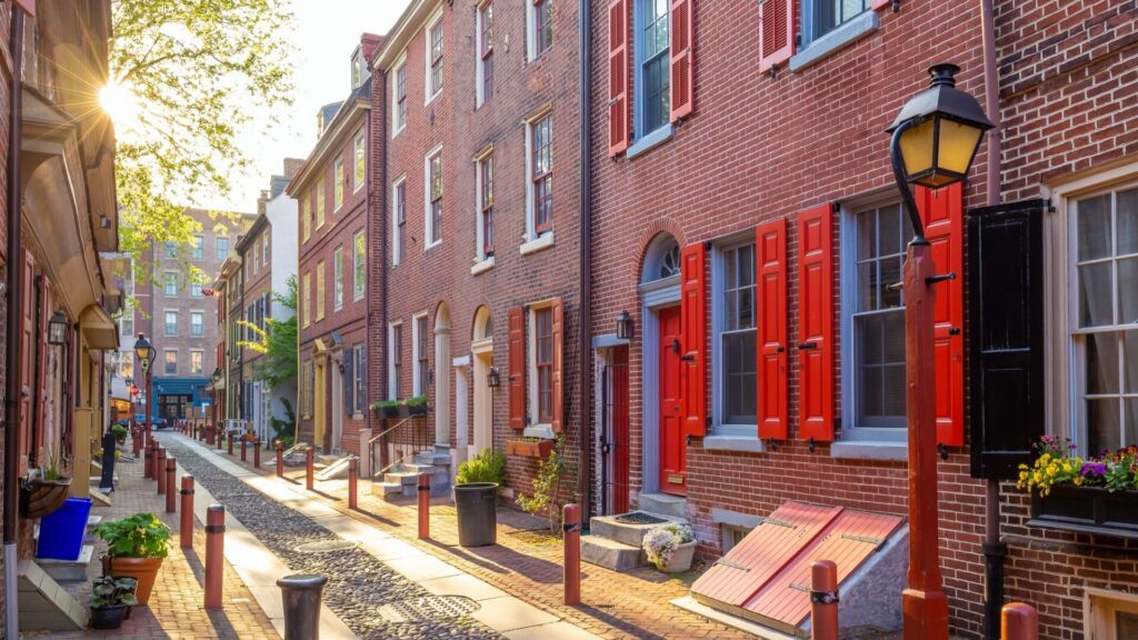 Voir Elfreth’s Alley à Philadelphie