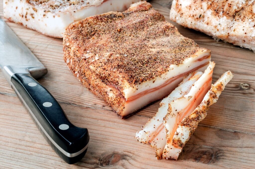 Lardo di colonnata, typique de la région