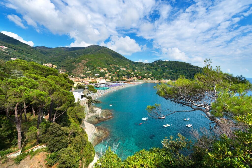Vue panoramique de Bonassola, autour des Cinque Terre