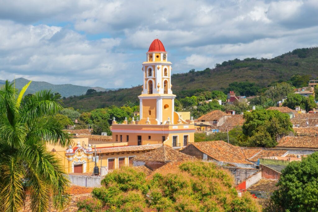 Le clocher de San Francisco à Trinidad