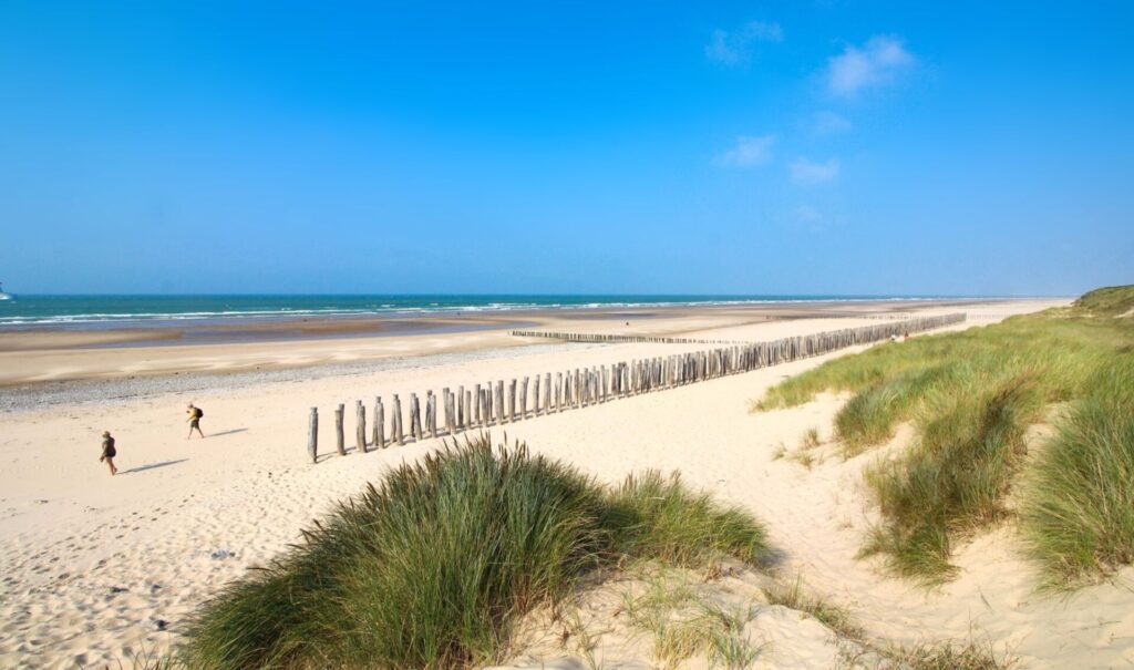 Plage de la réserve naturelle du Platier d'Oye, entre Calais et Dunkerque