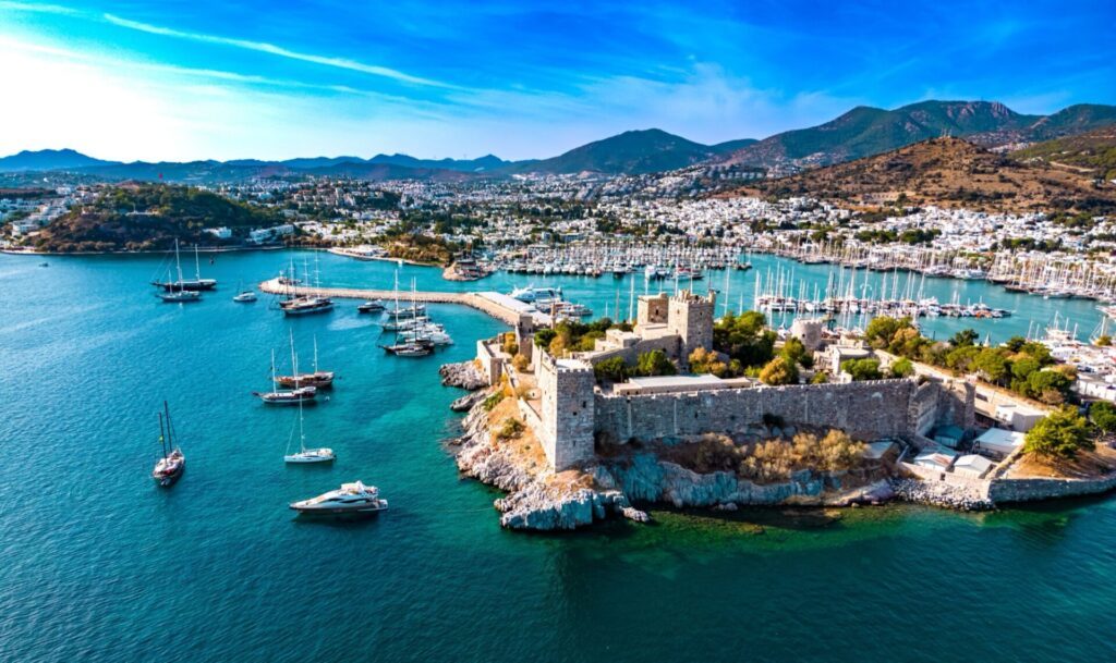 Vue aérienne de Bodrum, dans la province de Muğla, en Turquie
