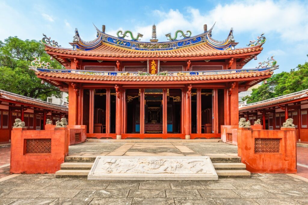 Le temple de Confucius à Tainan, Taïwan