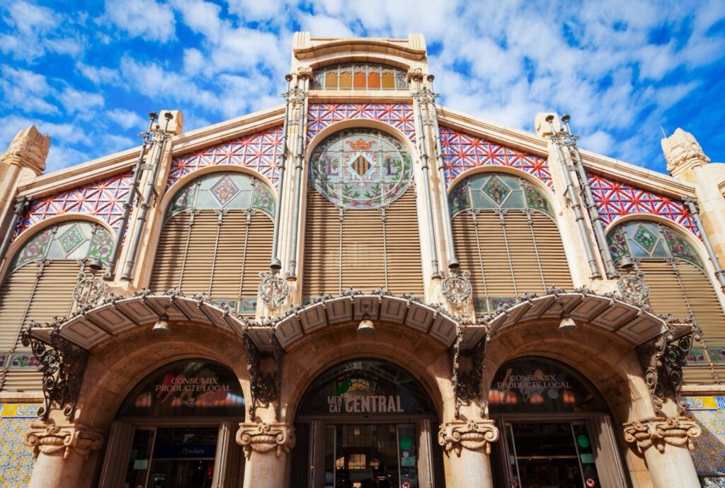 Le Mercado Central ou Mercat Central dans le centre de Valence en Espagne